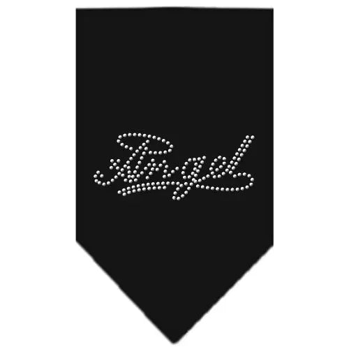 Angel Rhinestone Bandana Black Small Default Title