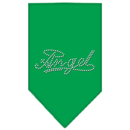 Angel Rhinestone Bandana Emerald Green Small Default Title