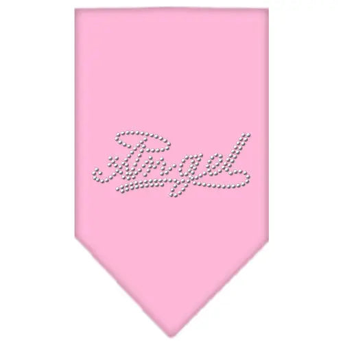 Angel Rhinestone Bandana Light Pink Small Default Title