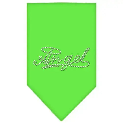 Angel-Rhinestone-Bandana-Lime-Green-Large-GreatEagleInc-319329384