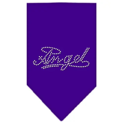 Angel Rhinestone Bandana Purple Small Default Title