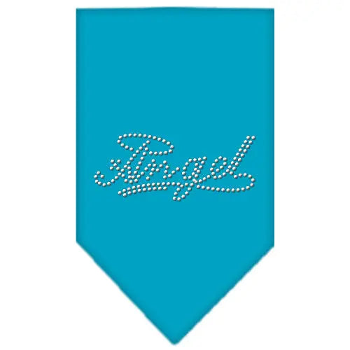 Angel Rhinestone Bandana Turquoise Large Default Title