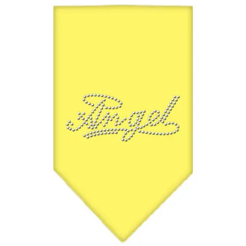 Angel Rhinestone Bandana Yellow Large Default Title