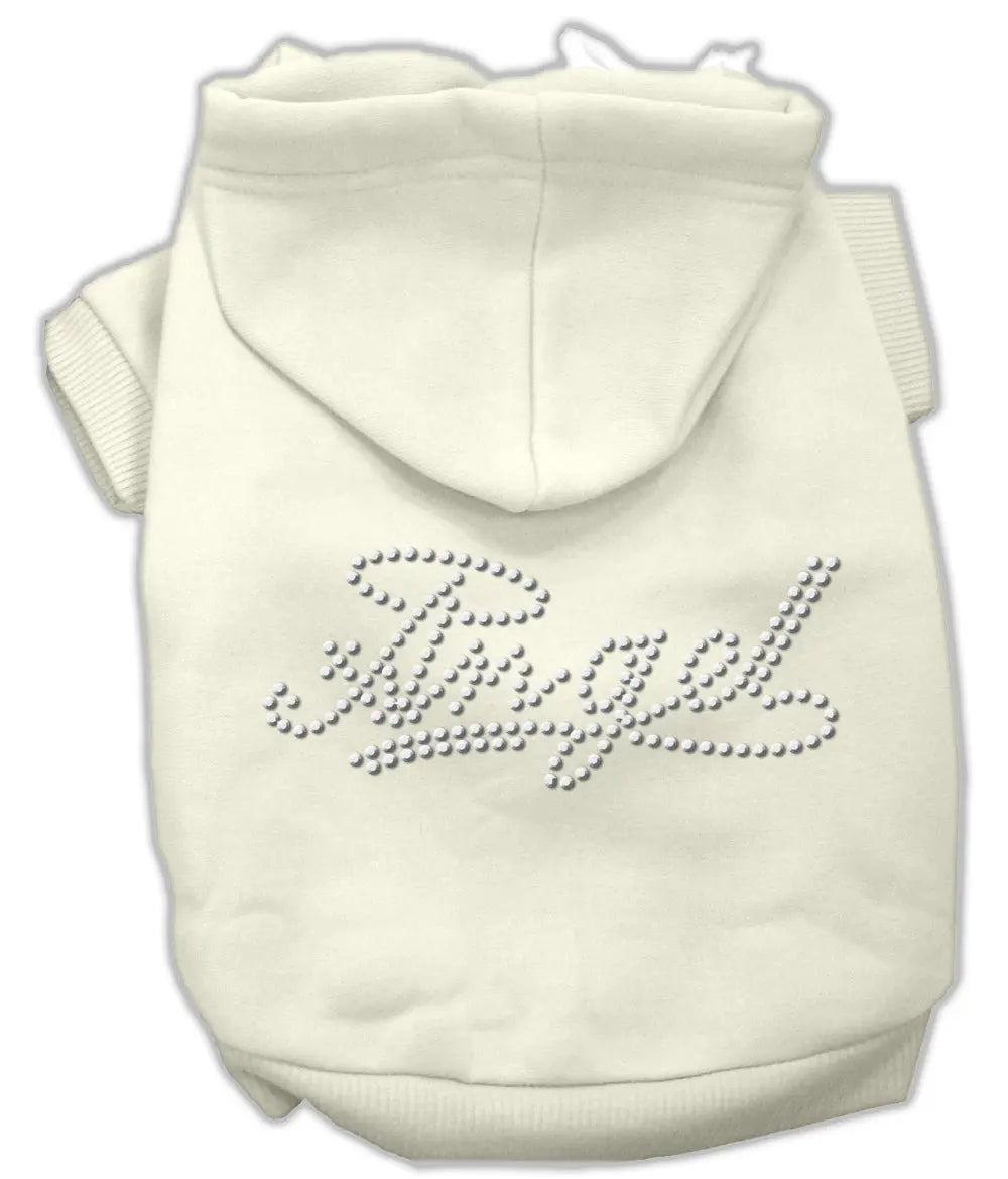 Angel Rhinestud Hoodie Cream Xxxl Default Title