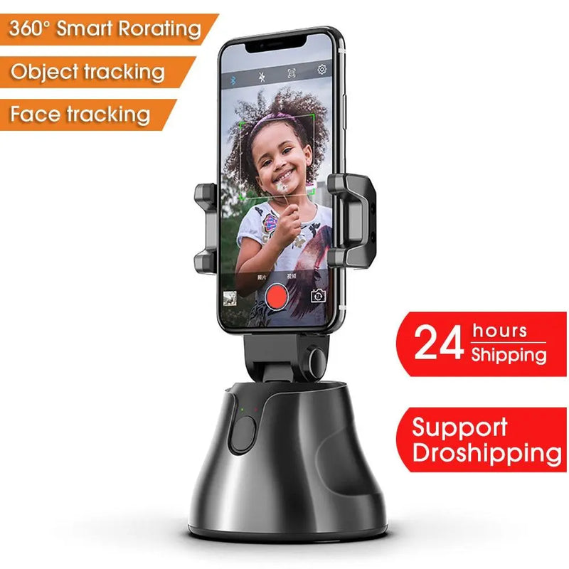 Apai Genie Auto Smart Shooting Selfie Stick 360° Object Tracking Holder All-in-one Rotation Face Tracking Camera Phone Holder (Black) GreatEagleInc