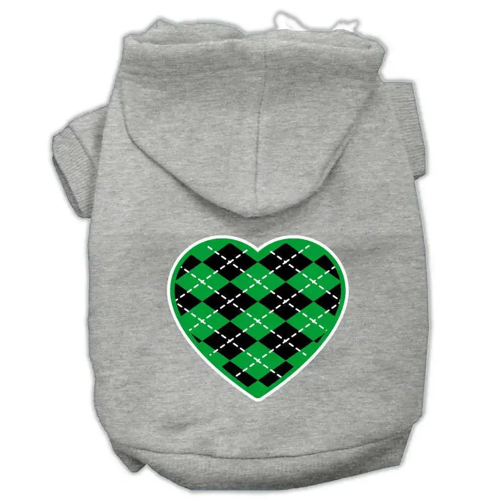 Argyle-Heart-Green-Screen-Print-Pet-Hoodies-Grey-Size-Xs-GreatEagleInc-318706295