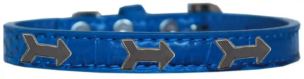Arrows-Widget-Croc-Dog-Collar-Blue-Size-12-GreatEagleInc-319188268