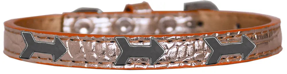 Arrows Widget Croc Dog Collar Copper Size 10 Default Title