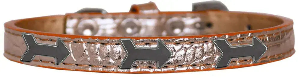 Arrows-Widget-Croc-Dog-Collar-Copper-Size-18-GreatEagleInc-319186791