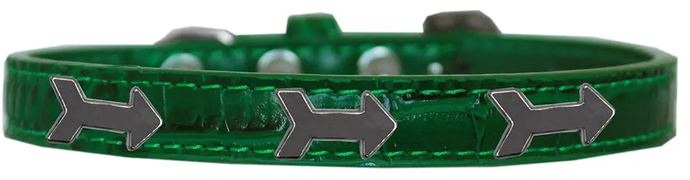 Arrows Widget Croc Dog Collar Emerald Green Size 14 Default Title