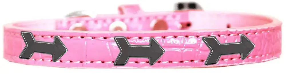 Arrows-Widget-Croc-Dog-Collar-Light-Pink-Size-10-GreatEagleInc-319185377