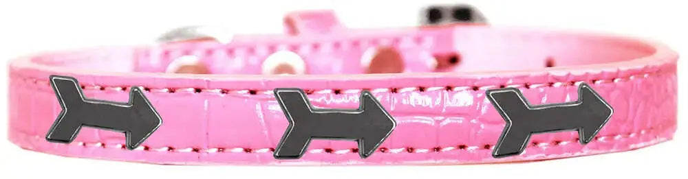 Arrows-Widget-Croc-Dog-Collar-Light-Pink-Size-16-GreatEagleInc-319185060