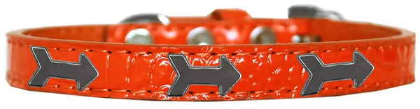 Arrows-Widget-Croc-Dog-Collar-Orange-Size-10-GreatEagleInc-318558295