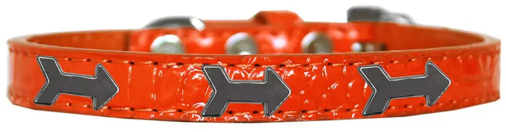 Arrows-Widget-Croc-Dog-Collar-Orange-Size-14-GreatEagleInc-318558471
