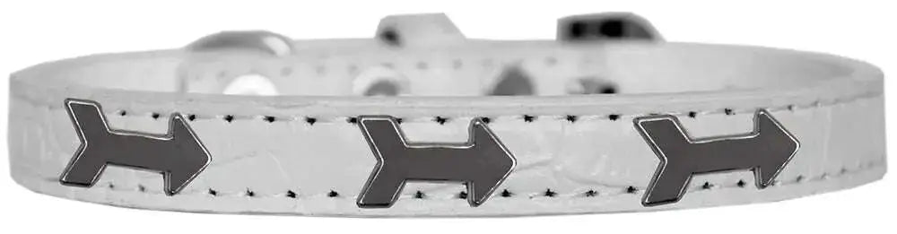 Arrows-Widget-Croc-Dog-Collar-White-Size-18-GreatEagleInc-319183717