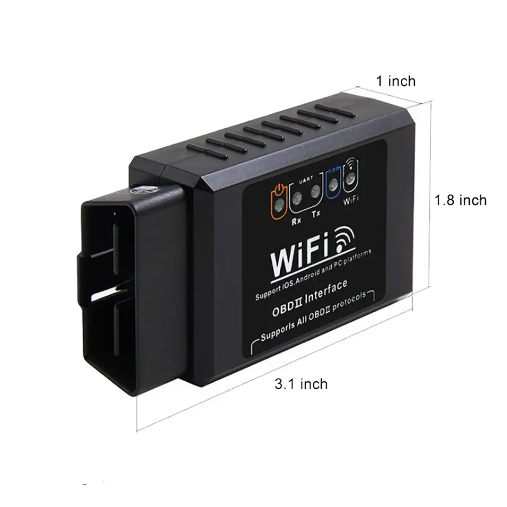 Auto Car Fault OBD2 Diagnostic Tool Scanner Code Reader ELM327 WIFI Universal Tools Phone Connection for Android IOS
