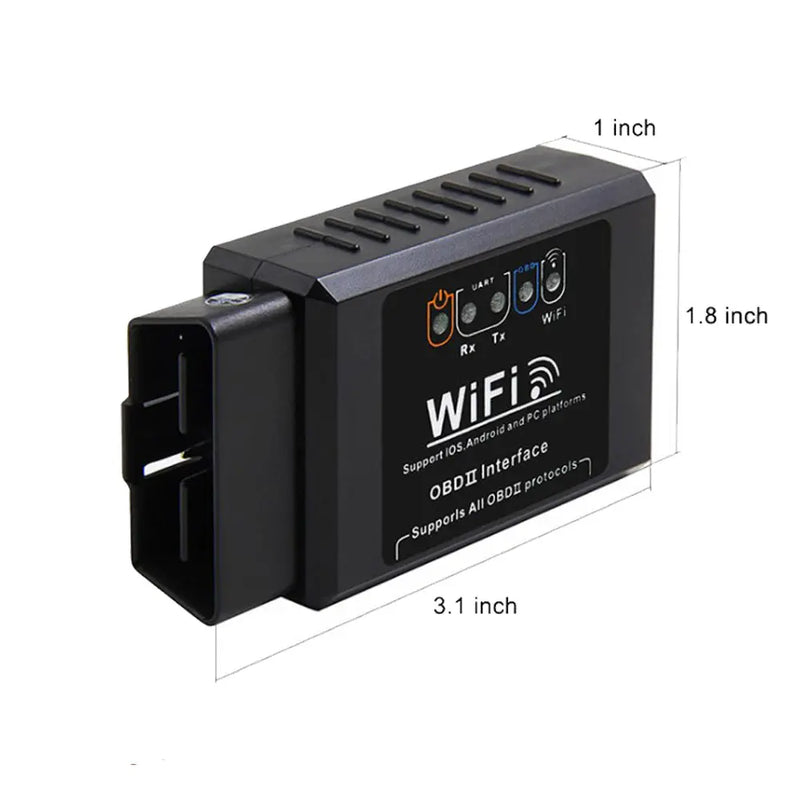 Auto Car Fault OBD2 Diagnostic Tool Scanner Code Reader ELM327 WIFI Universal Tools Phone Connection for Android IOS