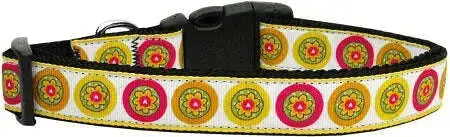 Autumn-Daisies-Nylon-Dog-Collar-Xs-GreatEagleInc-320033952