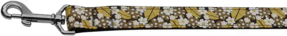 Autumn-Leaves-Nylon-Ribbon-Dog-Collars-1-Wide-6ft-Leash-GreatEagleInc-333775256