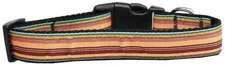 Autumn-Stripes-Nylon-Dog-Collar-Xs-GreatEagleInc-320020657