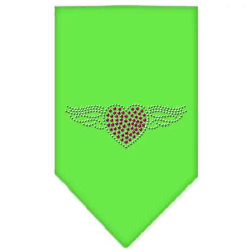 Aviator Rhinestone Bandana Lime Green Small Default Title