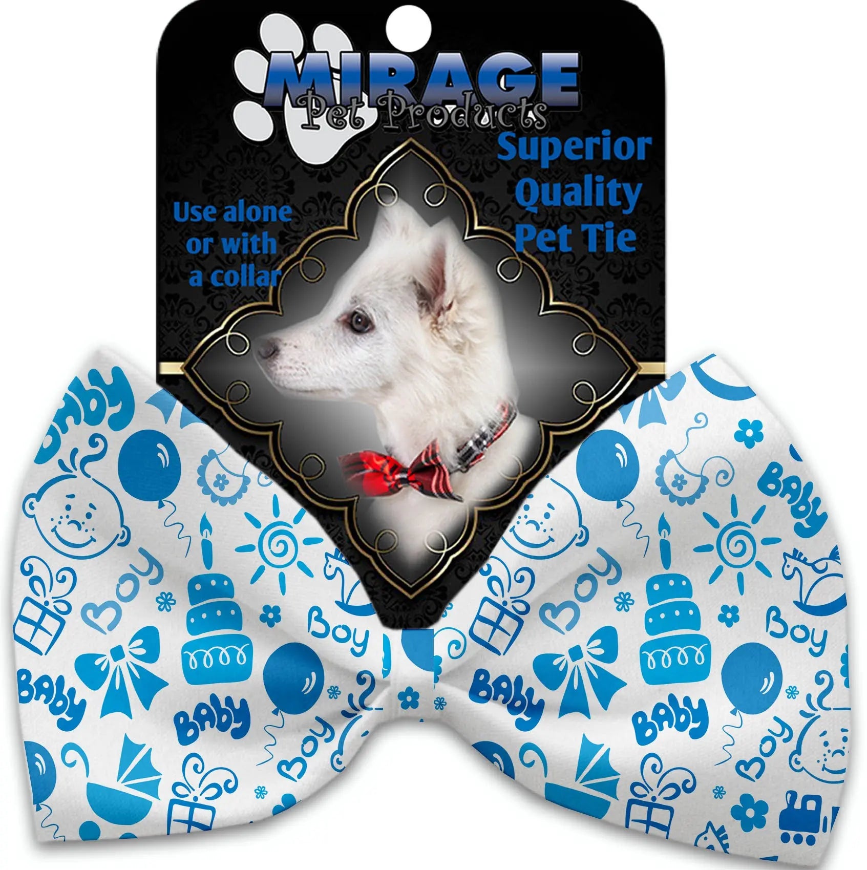 Baby Boy Pet Bow Tie Collar Accessory With Velcro Default Title