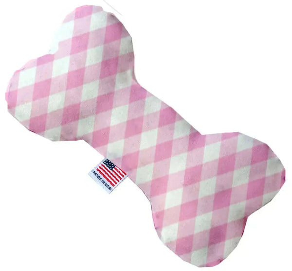 Baby-Pink-Plaid-6-Inch-Bone-Dog-Toy-GreatEagleInc-333769281