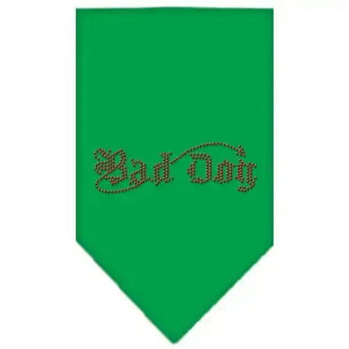 Bad-Dog-Rhinestone-Bandana-Emerald-Green-Small-GreatEagleInc-319081248