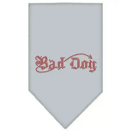 Bad-Dog-Rhinestone-Bandana-Grey-Small-GreatEagleInc-319081122