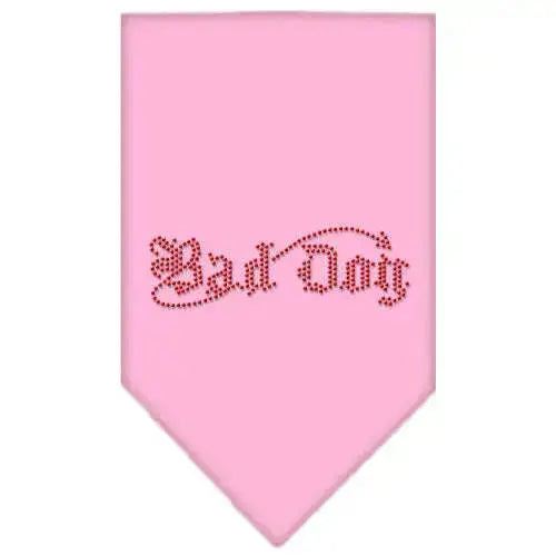 Bad-Dog-Rhinestone-Bandana-Light-Pink-Large-GreatEagleInc-318564516