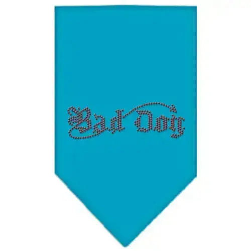 Bad-Dog-Rhinestone-Bandana-Turquoise-Small-GreatEagleInc-319080665