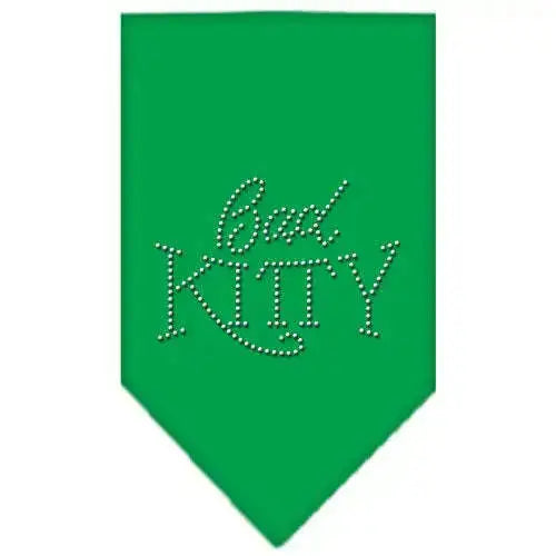 Bad-Kitty-Rhinestone-Bandana-Emerald-Green-Small-GreatEagleInc-319080012