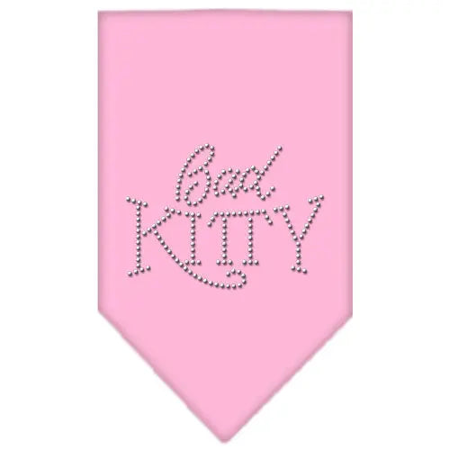 Bad Kitty Rhinestone Bandana Light Pink Large Default Title
