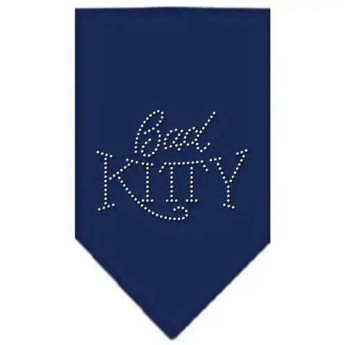 Bad-Kitty-Rhinestone-Bandana-Navy-Blue-Small-GreatEagleInc-318973069