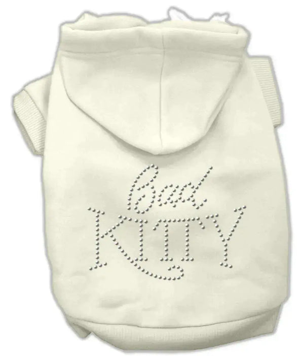 Bad-Kitty-Rhinestud-Hoodie-Cream-M-GreatEagleInc-319523494