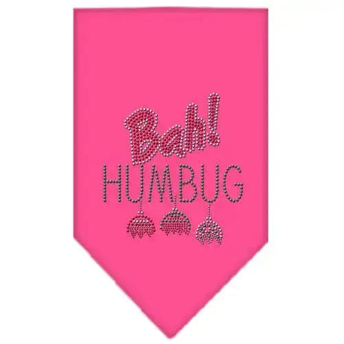 Bah-Humbug-Rhinestone-Bandana-Bright-Pink-Small-GreatEagleInc-333771578