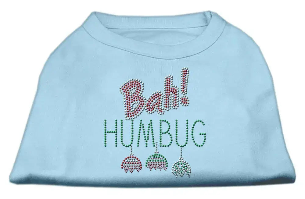 Bah-Humbug-Rhinestone-Dog-Shirt-Baby-Blue-Sm-GreatEagleInc-320148629