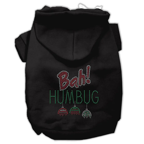 Bah Humbug Rhinestone Hoodies Black Xxxl Default Title