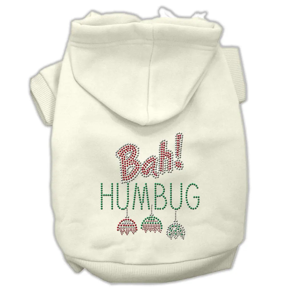 Bah Humbug Rhinestone Hoodies Cream Xxxl Default Title