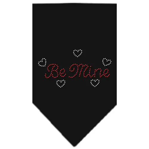 Be Mine Rhinestone Bandana Black Large Default Title