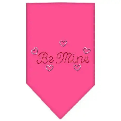 Be-Mine-Rhinestone-Bandana-Bright-Pink-Small-GreatEagleInc-318977089