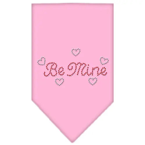Be Mine Rhinestone Bandana Light Pink Large Default Title