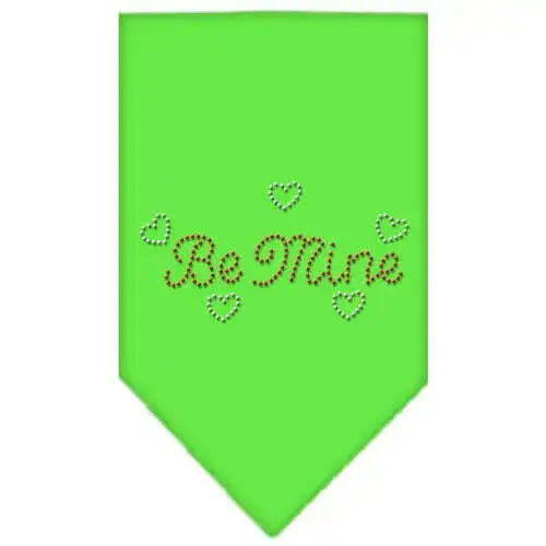 Be-Mine-Rhinestone-Bandana-Lime-Green-Small-GreatEagleInc-319079062