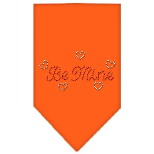 Be Mine Rhinestone Bandana Orange Small Default Title