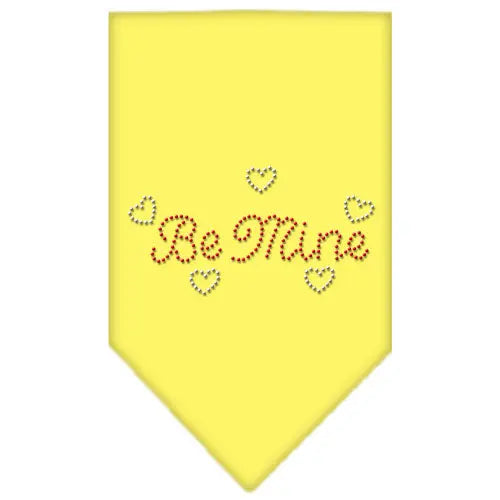 Be Mine Rhinestone Bandana Yellow Large Default Title