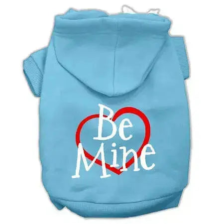 Be-Mine-Screen-Print-Pet-Hoodies-Baby-Blue-Size-Xxl-GreatEagleInc-333945113