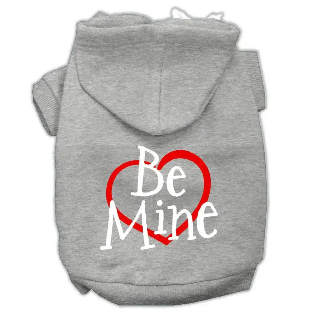 Be-Mine-Screen-Print-Pet-Hoodies-Grey-Size-Xl-GreatEagleInc-319703955