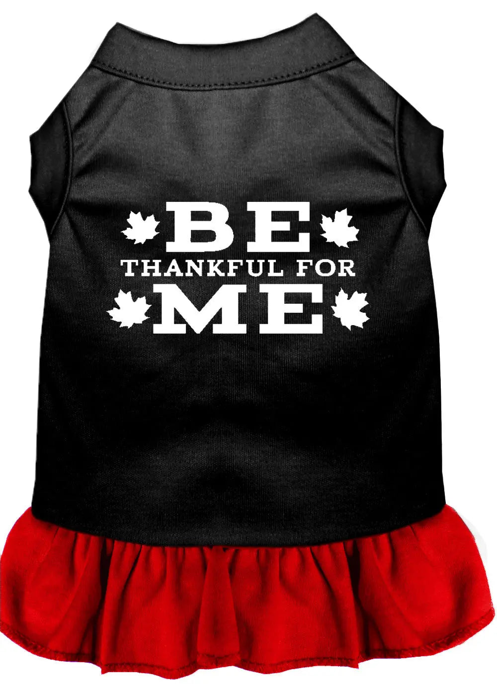 Be Thankful For Me Screen Print Dress Black With Red Xs Default Title