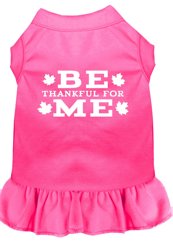 Be Thankful For Me Screen Print Dress Bright Pink 4x (22) Default Title