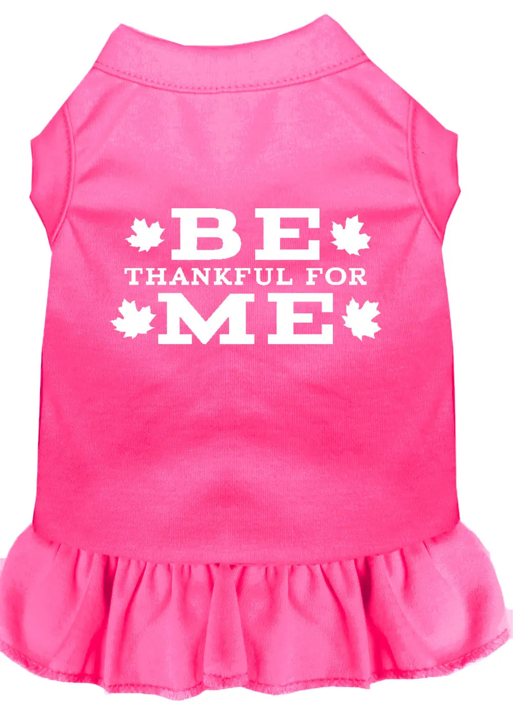 Be Thankful For Me Screen Print Dress Bright Pink Med Default Title